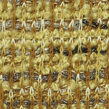 Gold Horizontal-Stripe Bouclé, Polyester — texture
