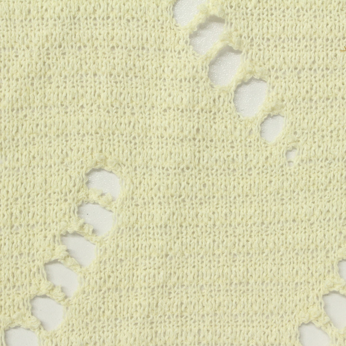 Yellow Openwork Chunky Knit, Poly-Cotton