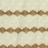 Cream Geometric Chunky Knit, Poly-Cotton