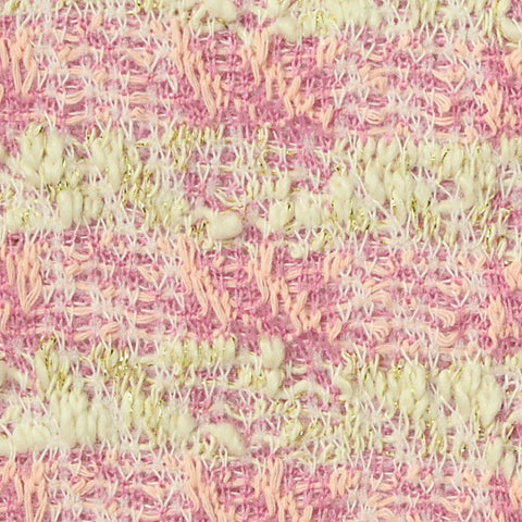 Pink Stripes Chunky Knit, Poly-Cotton