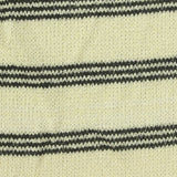Cream Horizontal-Stripe Chunky Knit, Viscose-Poly