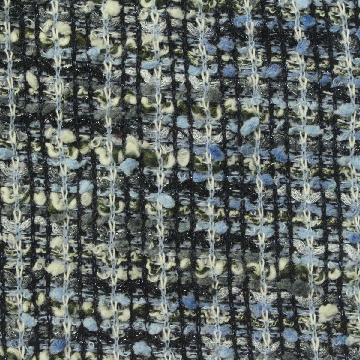 Black Marl Bouclé, Polyester, 290 gsm