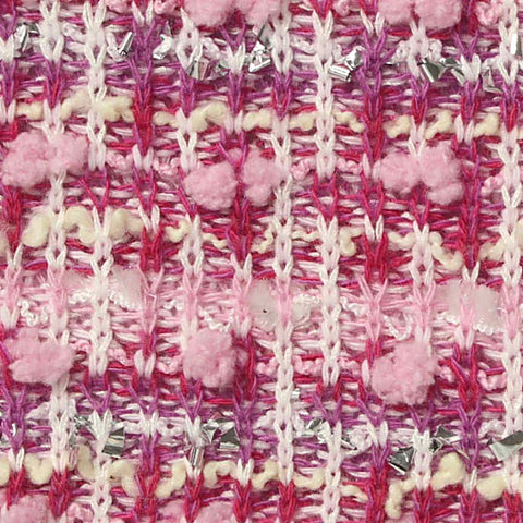 Pink Textured Bouclé, Polyester