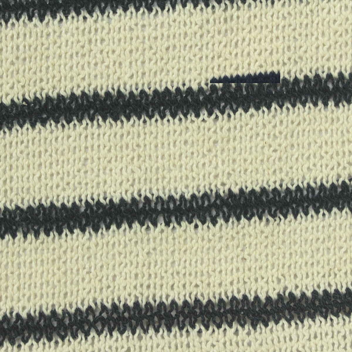 Cream Horizontal-Stripe Chunky Knit, Cotton