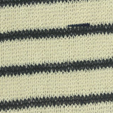 Cream Horizontal-Stripe Chunky Knit, Cotton