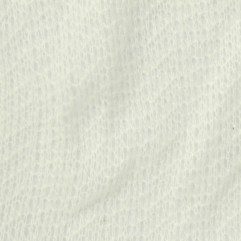 Jacquard 100% Polyester Chunky Knit Fabric, 100 gsm, 150 cm — White