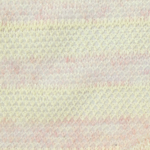 Light Yellow Stripe Chunky Knit, Acrylic-Poly