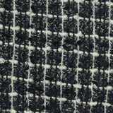 Navy Check Bouclé, Polyester