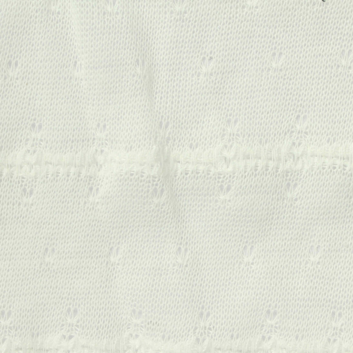 Off-White Small-Floral Chunky Knit, Polyester