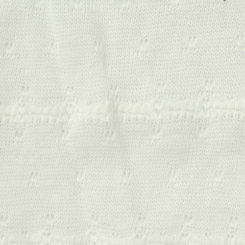 Off-White Small-Floral Chunky Knit, Polyester
