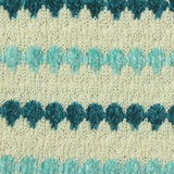 Cream Wavy-Zigzag Chenille, Polyester