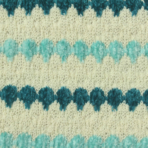 Cream Wavy-Zigzag Chenille, Polyester