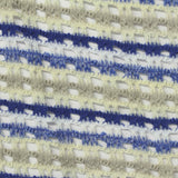 Blue Horizontal-Stripe Chunky Knit, Polyester