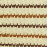 Cream Horizontal-Stripe Chunky Knit, Cotton-Poly