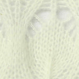Cream Openwork Chunky Knit, Polyester — texture