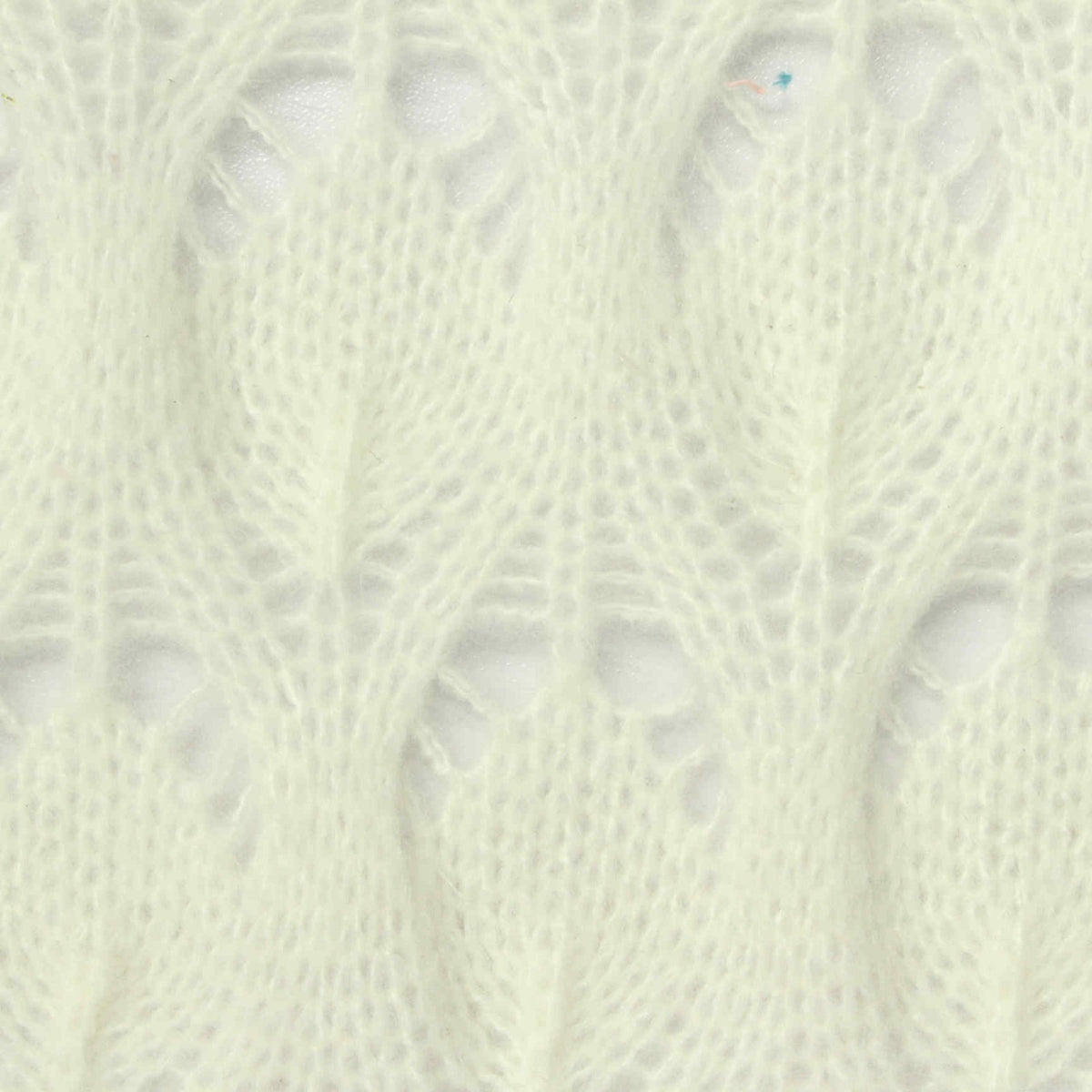 Cream Openwork Chunky Knit, Polyester, 250 gsm