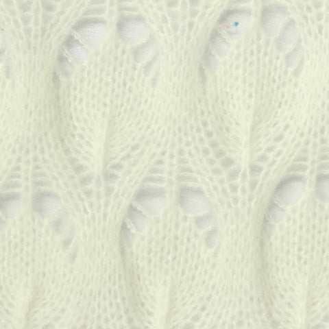 Cream Openwork Chunky Knit, Polyester, 250 gsm