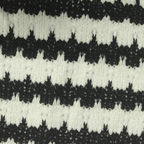 Striped 100% Polyester Chenille Fabric, 350 gsm, 170 cm — White