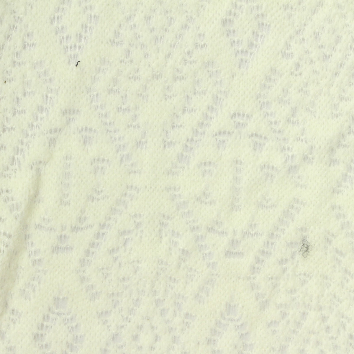 Cream Openwork Chunky Knit, Acrylic-Nylon