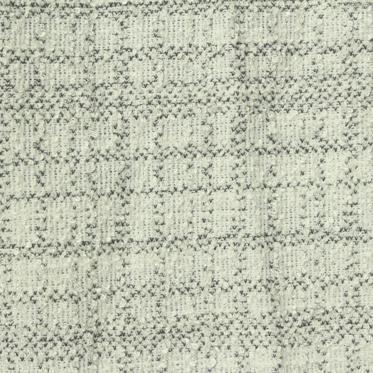 Light Grey Marl Bouclé, Poly-Viscose