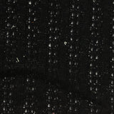Black Marl Rib Knit, Cotton-Poly