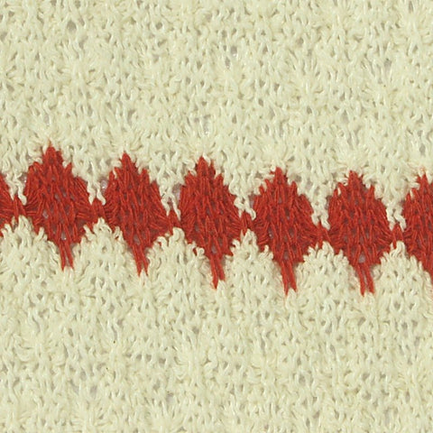 Red Diamond Chunky Knit, Poly-Cotton