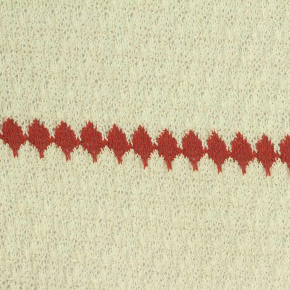 Red Diamond Chunky Knit, Poly-Cotton