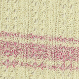 Cream Stripes Rib Knit, Poly-Cotton — texture