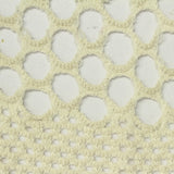 Cream Openwork Chunky Knit, Poly-Cotton