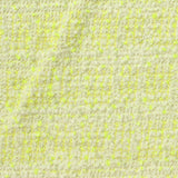 Jacquard Slub Cotton Polyester Bouclé Fabric, 314 gsm, 175 cm — White