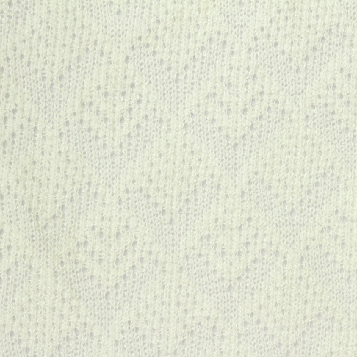 Cream Eyelet Chunky Knit, Viscose-Poly