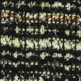 Black Horizontal-Stripe Bouclé, Poly-Cotton — texture