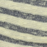 Cream Horizontal-Stripe Chunky Knit, Cotton-Poly