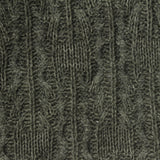 Jacquard Acrylic Polyester Blend Chunky Knit Fabric, 471 gsm, 140 cm — Green