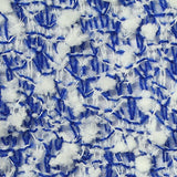 Jacquard Polyester Acrylic Metallic Chunky Knit Fabric, 142 gsm, 158 cm — Blue — texture