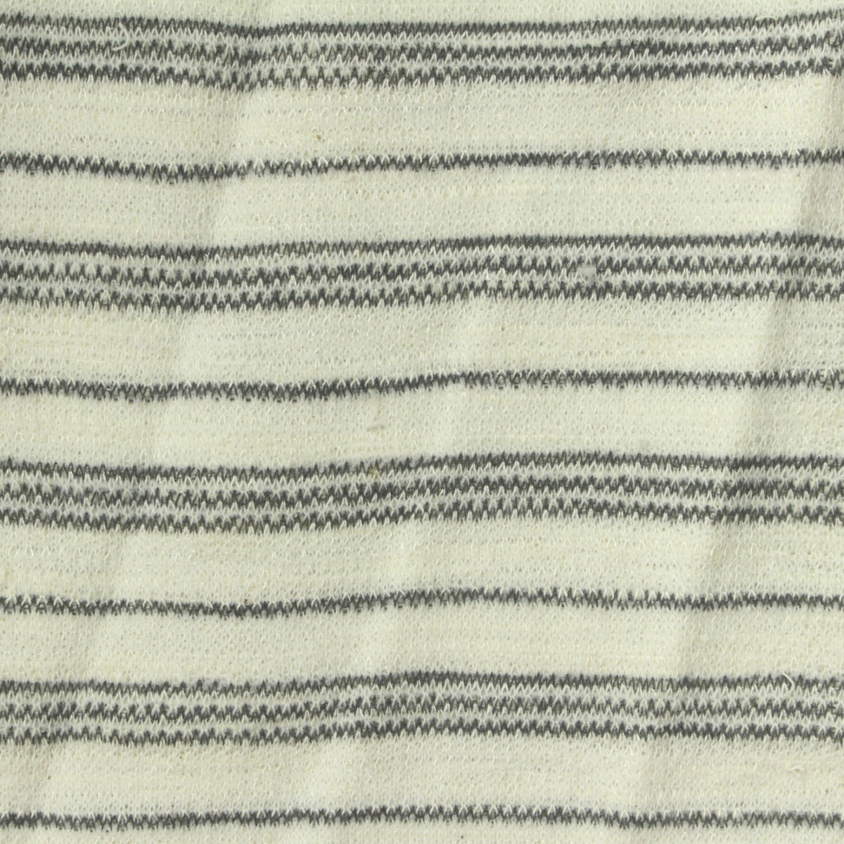 Dark Grey Horizontal-Stripe Bouclé, Poly-Cotton
