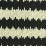 Striped Polyester Stretch Rib Knit Fabric, 360 gsm, 164 cm — Black