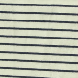 Beige Horizontal-Stripe Rib Knit, Cotton
