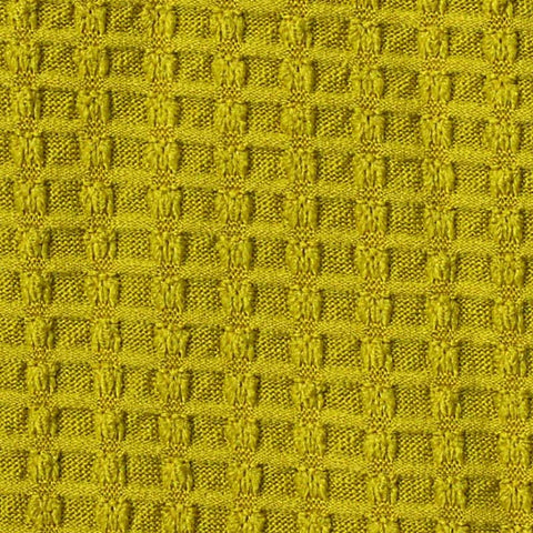 Jacquard Polyester Stretch Knit Fabric, 170 gsm, 155 cm — Yellow