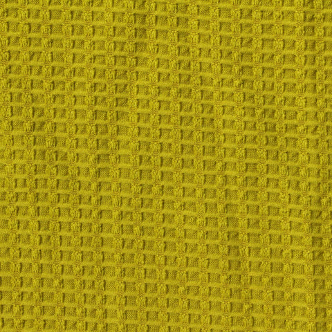 Jacquard Polyester Stretch Knit Fabric, 170 gsm, 155 cm — Yellow