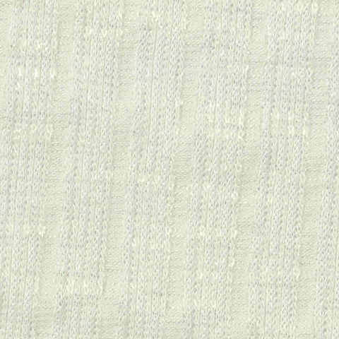 Slub Polyester Viscose Stretch Rib Knit Fabric, 185 gsm, 145 cm — White