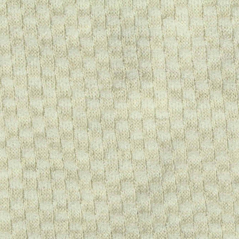 Jacquard Polyester Cotton Stretch Knit Fabric, 330 gsm, 138 cm — Beige
