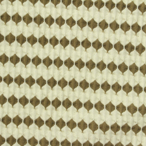 Brown Diamond Jersey Knit, Cotton-Poly