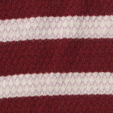Red Horizontal-Stripe Knit, Poly-Viscose — texture