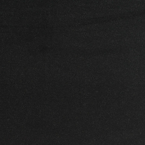 Brushed Viscose Stretch Jersey Knit Fabric, 230 gsm, 150 cm — Black