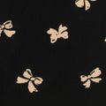 Printed 100% Polyester Woven Fabric, 150 gsm, 148 cm — Black