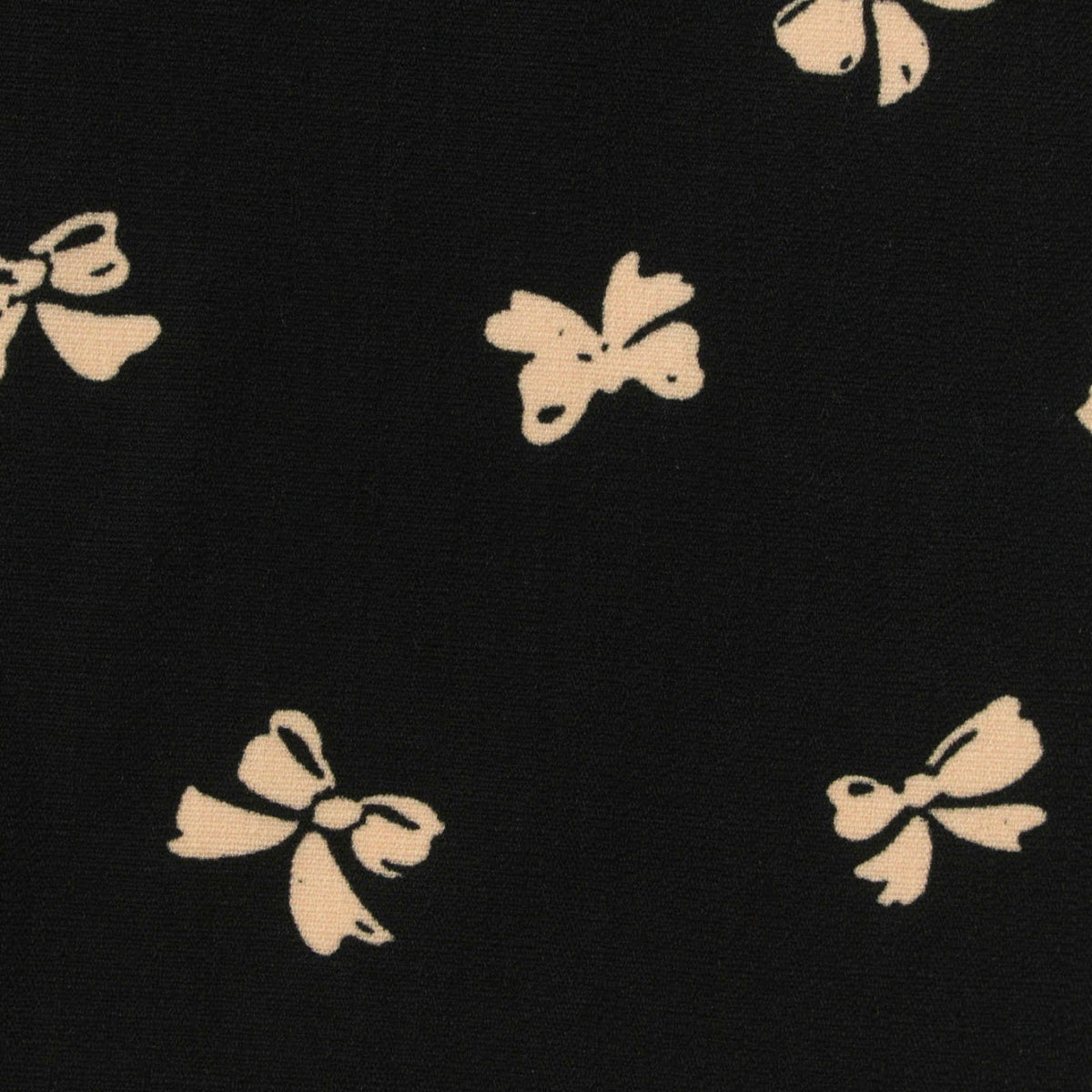 Printed 100% Polyester Woven Fabric, 150 gsm, 148 cm — Black