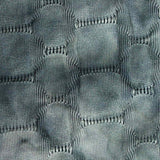 Blue-Grey Geometric Jersey Knit, Polyester — texture