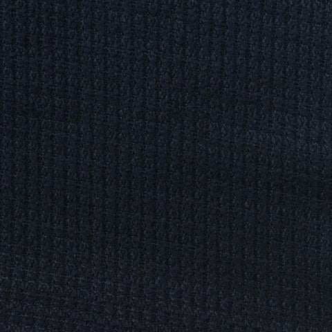 Polyester Stretch Waffle Knit Fabric, 180 gsm, 160 cm — Navy