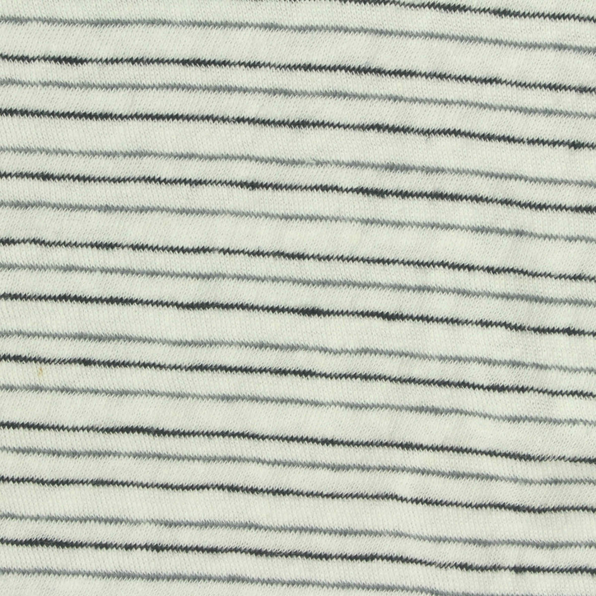White Horizontal-Stripe Jersey Knit, 160 gsm